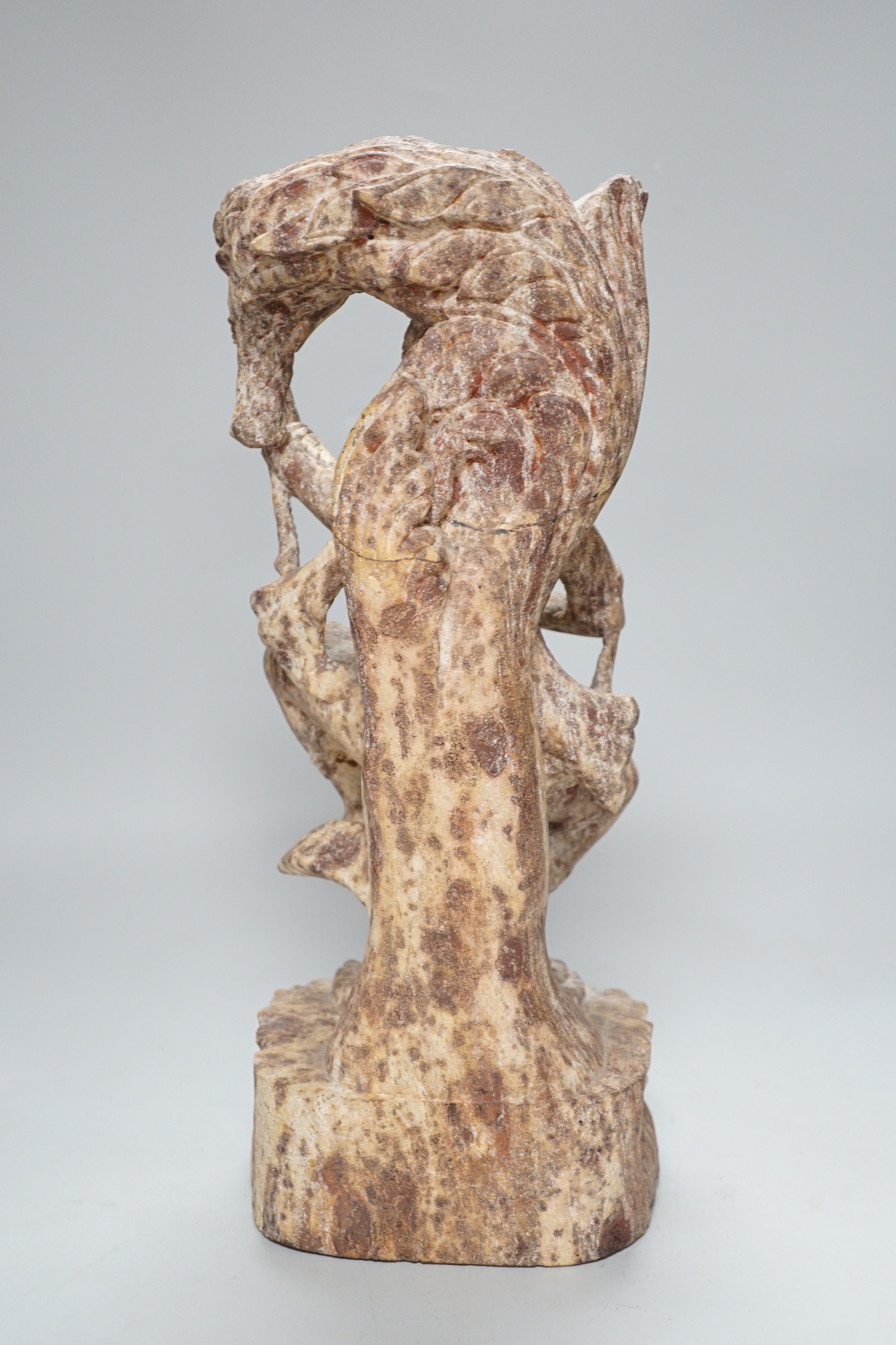An Indian carved marble dancer, 40cm - Image 5 of 7