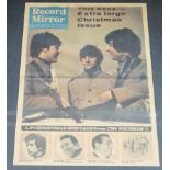 A pair of framed ‘Record Mirror’ weekly pop newspaper covers - Jimi Hendrix and The Beatles
