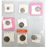 Roman Empire, Greek and Parthian coins, Comprising four silver AR denarii - Roman Republic, M.Cipius