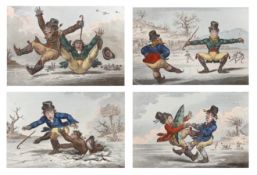 James Gillray (English, 1756-1815) Elements of Skating; ‘’Atitude! Attitude is everything’’; ‘’A