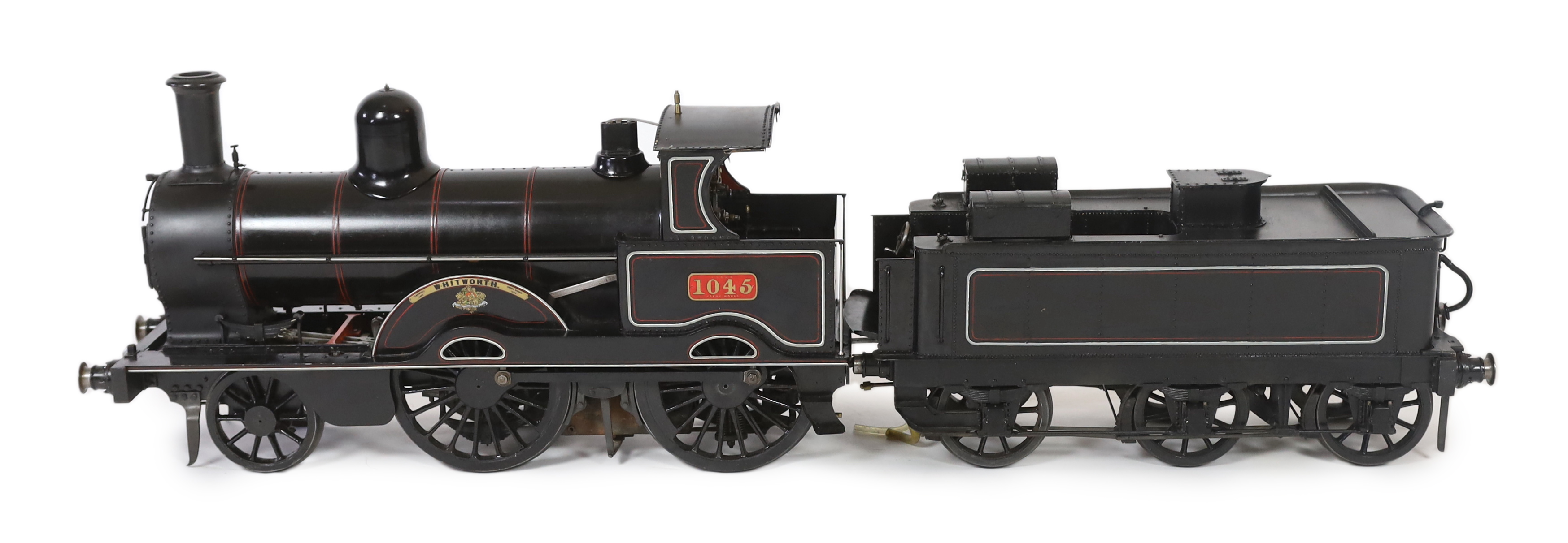 A very finely engineered scratch-built 5” gauge live steam model of a LNWR (London and North Western