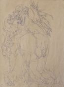 § § Austin Osman Spare (British, 1886-1956) Two grotesquespencil on paper25 x 19cm***CONDITION