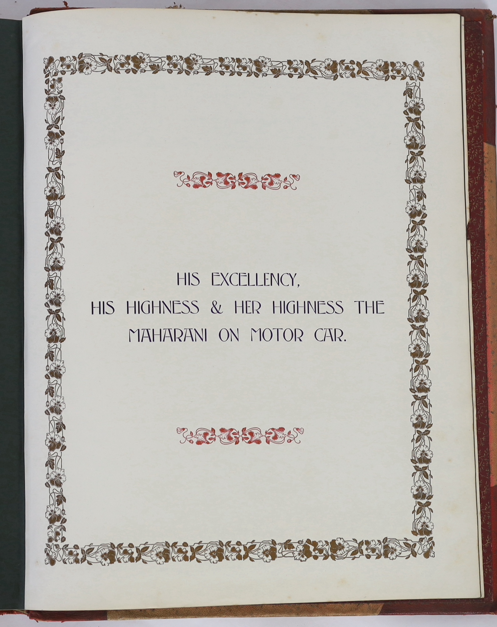 ° ° Indian Interest: CAXTON WORKS. Souvenir. 'Kathiawar Tour of His Excellency Sir George Sydenham - Image 8 of 11