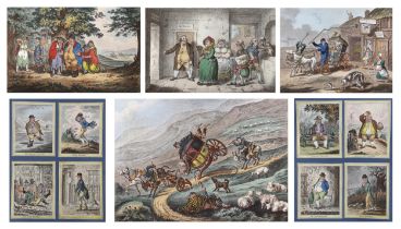 James Gillray (English, 1756-1815) A complete set of seven etchings relating to the weather - ‘’
