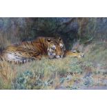 Arthur Wardle (British, 1864-1949) 'Midday rest'watercoloursigned43 x 64.5cm***CONDITION REPORT***