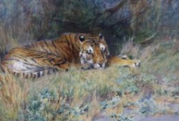 Arthur Wardle (British, 1864-1949) 'Midday rest'watercoloursigned43 x 64.5cm***CONDITION REPORT***