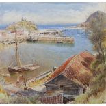 Albert Goodwin (English, 1845-1932) 'Ilfracombe'watercolourmonogrammed and dated 9024.5 x 25cm***