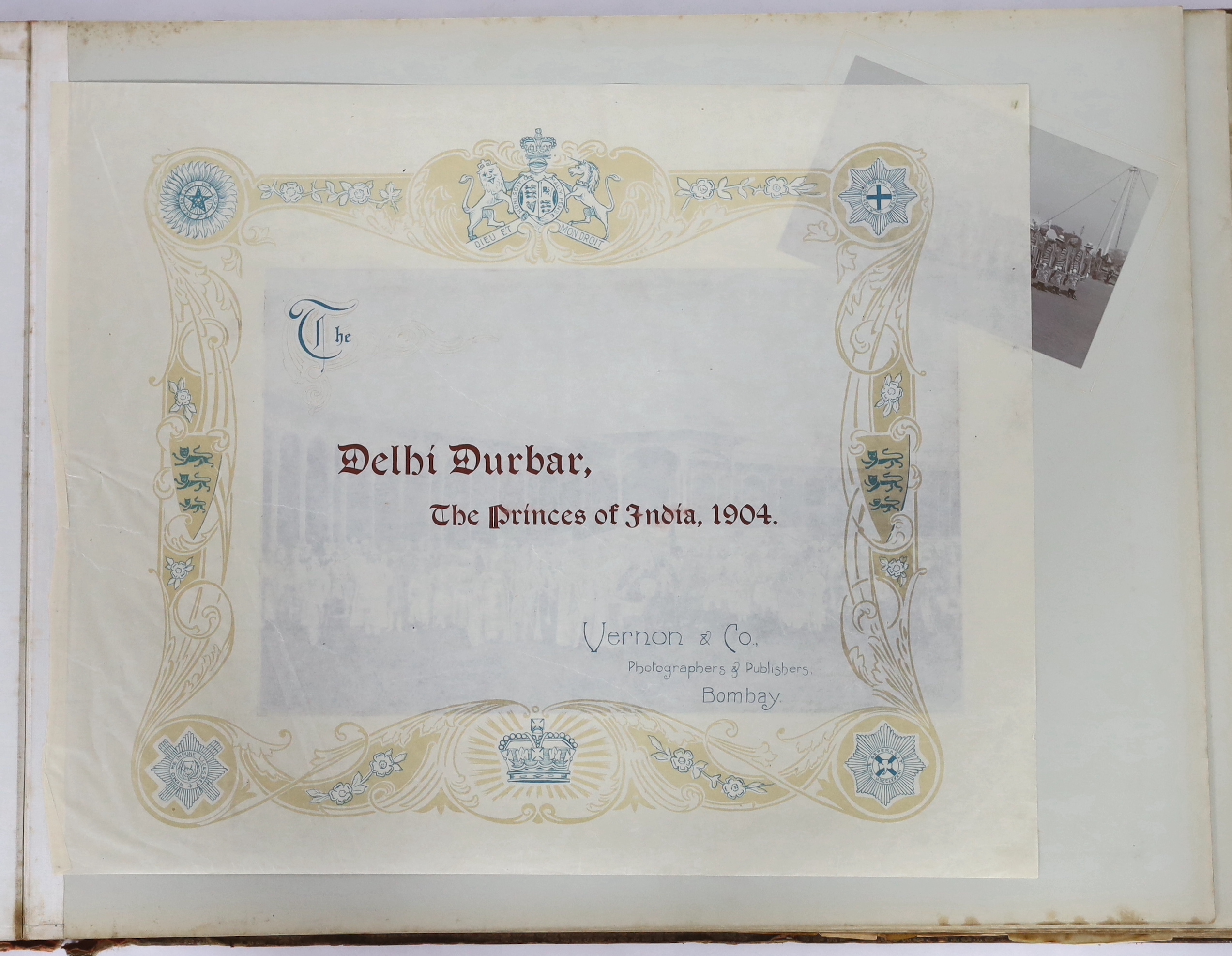 Indian / Royal Interest: VERNON & CO. Souvenir, The Imperial Visit to Delhi. Calcutta: Bombay, - Bild 10 aus 11