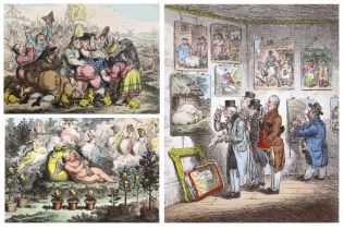 James Gillray (English, 1756-1815) ‘’The Reception in Holland’’, dated 1799, 263 x 368mm. BM Satires