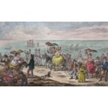 James Gillray (English, 1756-1815) ‘’Morning Promenade upon the Cliff, Brighton’’hand-coloured