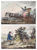 James Gillray (English, 1756-1815) “A Cockney & his Wife going to Wycombe’’ dated 1805, 255 x 360,