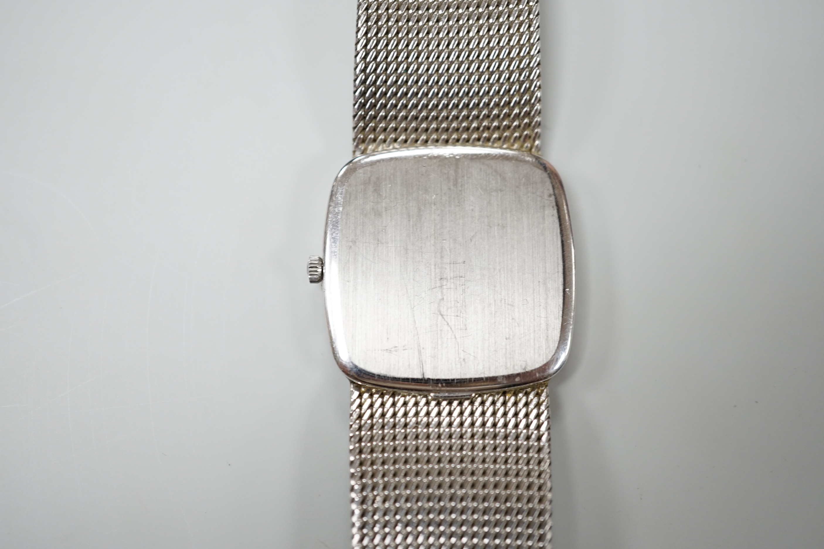 A gentleman's 1970's 750 white metal Omega Constellation manual wind dress wrist watch, on - Image 3 of 3