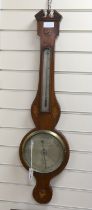 An early 19th century inlaid mahogany wheel barometer, marked Dubini, London, height 100cm***