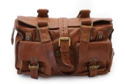 A Mulberry Roxanne cognac brown leather handbag, with dust bag, width 34cm, depth 14cm, height