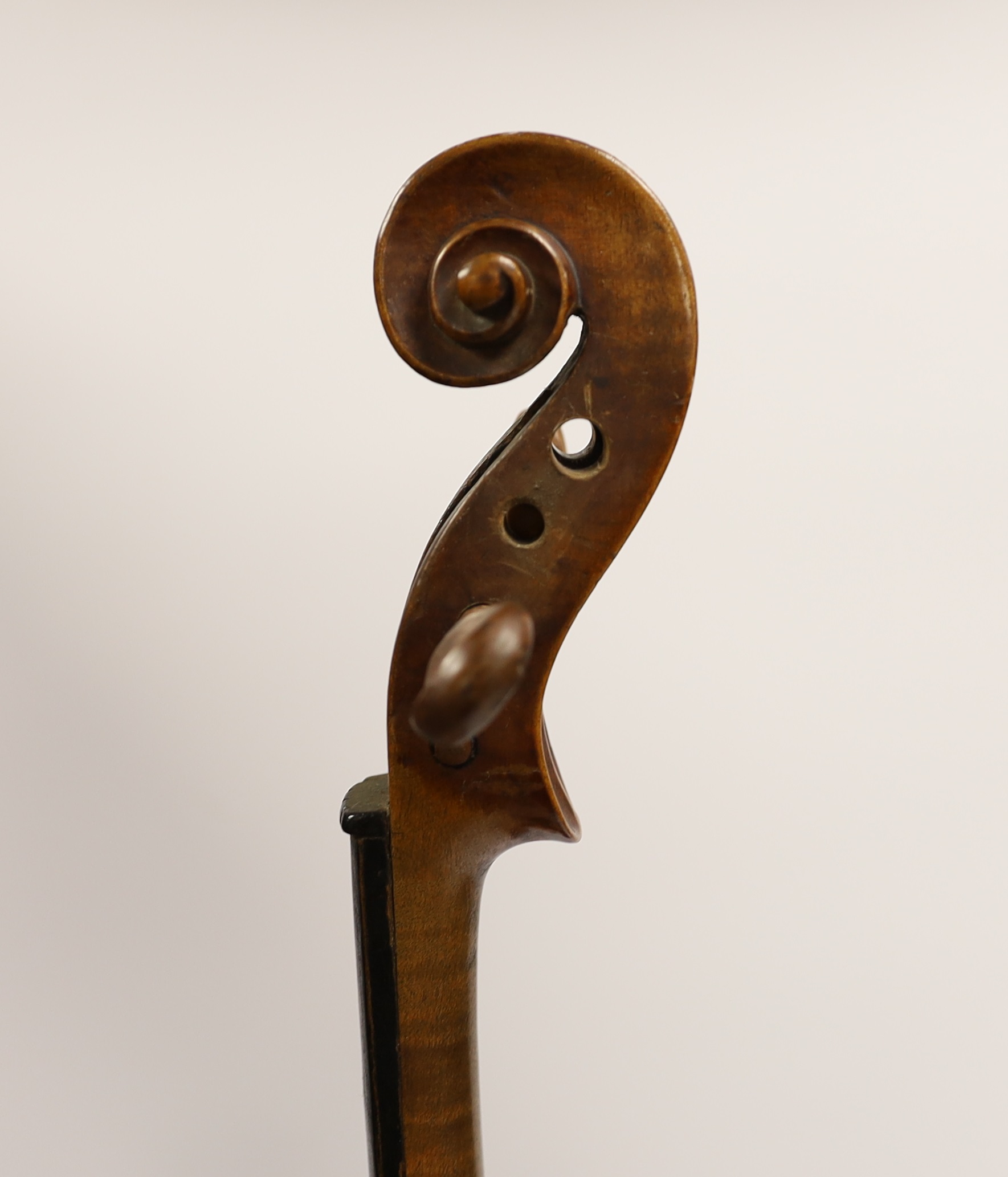 A German Stradivarius style violin, late 19th century, cased***CONDITION REPORT***PLEASE NOTE:- - Image 7 of 13