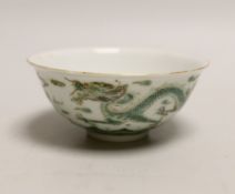 A Chinese famille verte bowl, 11.5cm diameter***CONDITION REPORT***Generally good condition, there