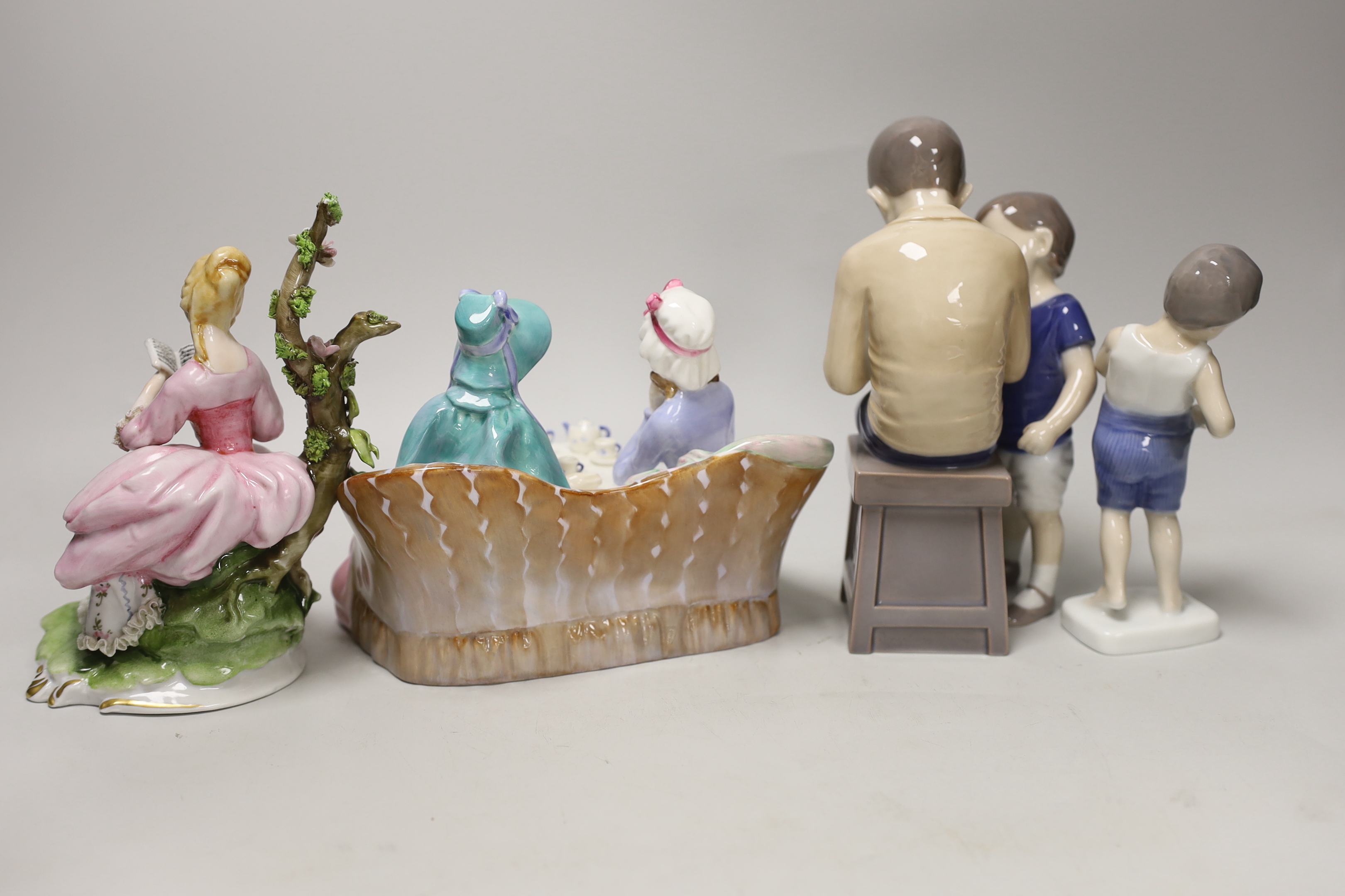 A group of Bing & Grondahl, Doulton etc figures, tallest 22cm***CONDITION REPORT***PLEASE NOTE:- - Image 7 of 8