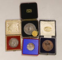 Tennis Interest. A group of 1890's to 1920's Tennis prize medallions presented to Sir Herbert