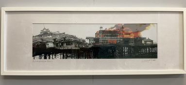 David Streeter (Modern British), two photographs 'The End of the Pier Show' and 'Blonde in the