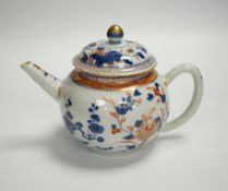 A Chinese Imari teapot and cover, Qianlong period, 12.5 cm high***CONDITION REPORT***PLEASE NOTE:-