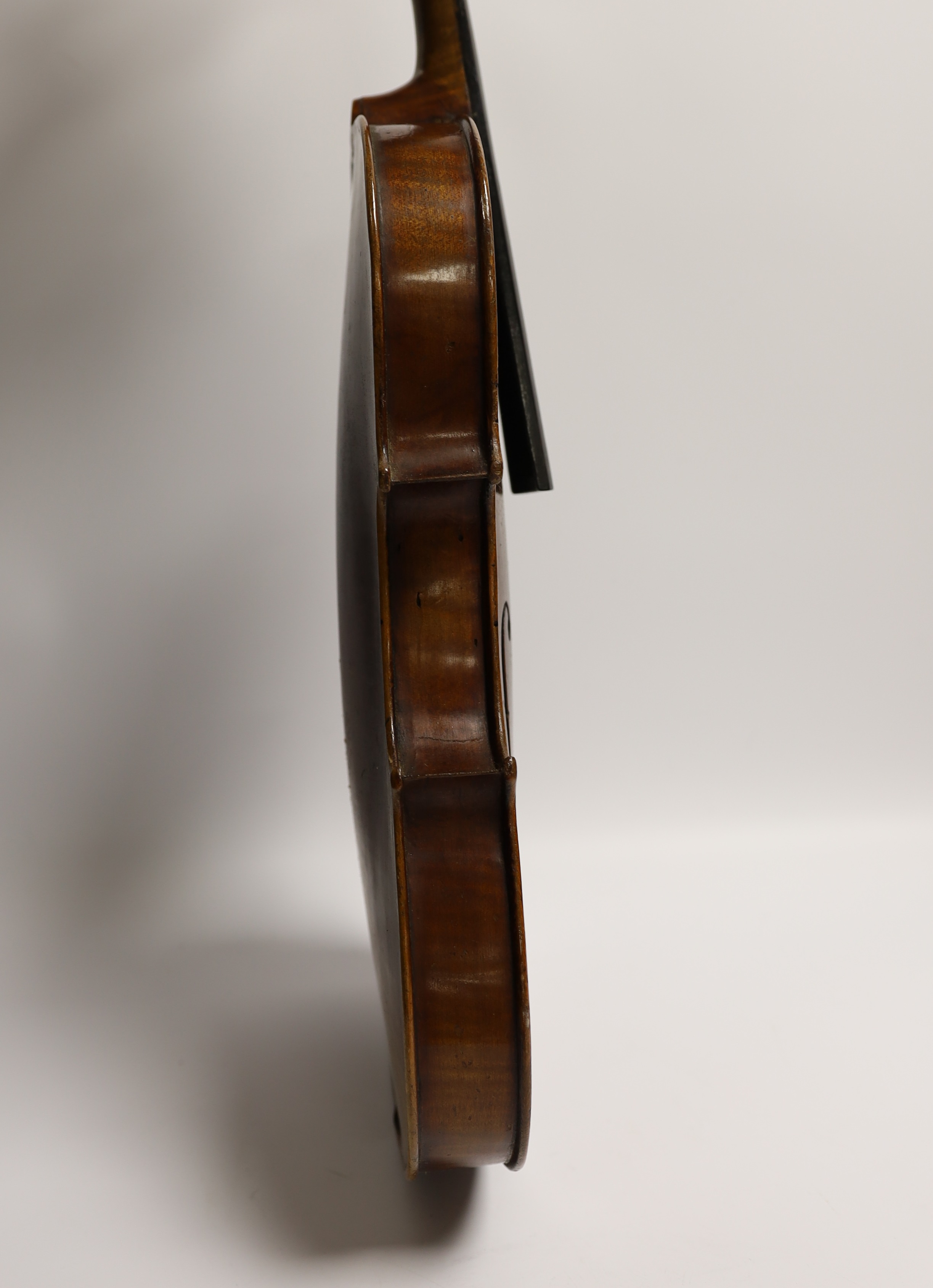 A German Stradivarius style violin, late 19th century, cased***CONDITION REPORT***PLEASE NOTE:- - Image 3 of 13