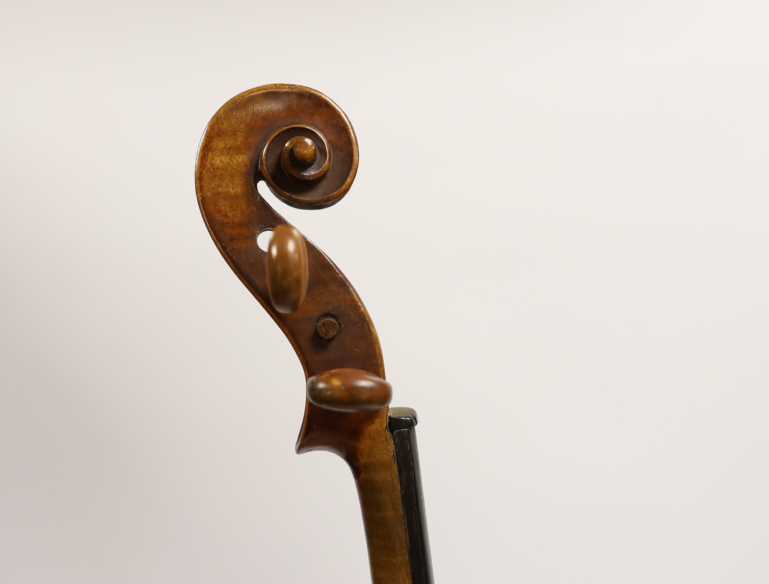 A German Stradivarius style violin, late 19th century, cased***CONDITION REPORT***PLEASE NOTE:- - Image 8 of 13