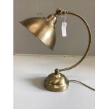 A contemporary Laura Ashley adjustable reading lamp, height 44cm together with an opaque glass