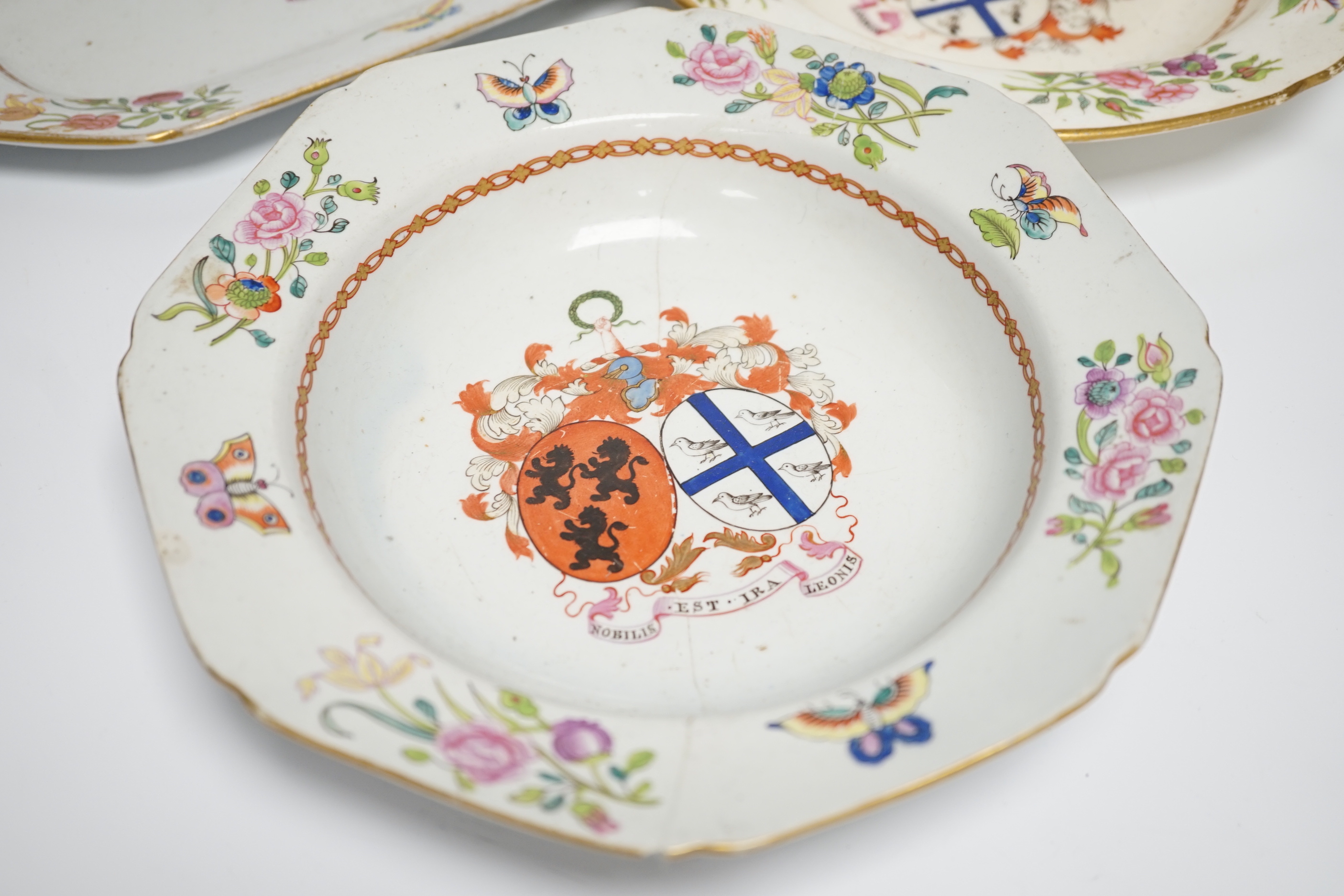 A group of Spode, Copeland & Garrett etc. stone china and porcelain armorial dinner wares, for - Image 2 of 3