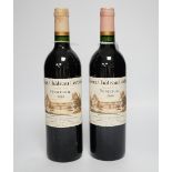 Two bottles of Vieux Chateau Certan Grand Vin Pomerol 2000***CONDITION REPORT***PLEASE NOTE:-