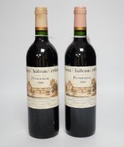 Two bottles of Vieux Chateau Certan Grand Vin Pomerol 2000***CONDITION REPORT***PLEASE NOTE:-