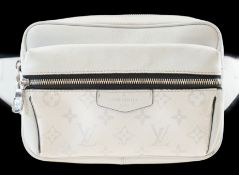 A Louis Vuitton bum bag monogram Taigarama Antarctica crossbody shoulder bag, leather monogram