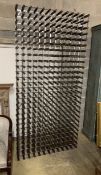 A modern 312 bottle wine rack, width 255 x height 120cm***CONDITION REPORT***PLEASE NOTE:-