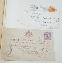 A collection of stamps arranged in two albums including Belgium and Canada