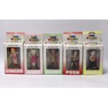 A full set of boxed Girl Power Spice Girls figures, 14cm (5)