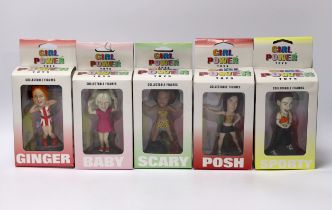 A full set of boxed Girl Power Spice Girls figures, 14cm (5)