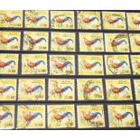 An album of Ceylon stamps