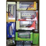 A collection of boxed Creative Master, EFE and Britbus buses and coaches, all Brighton & Hove or