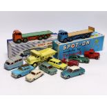 A quantity of Dinky Toys and Tri-ang Spot-On die cast vehicles (14) Including twelve Dinky Toys;