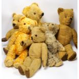 Six post-war bears, for restoration (6)