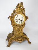 A French Art Nouveau ormolu mantel clock, 36cm