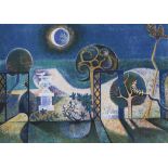 Richard Slater (b.1927), artist proof colour lithograph, 'Garden Nocturne', signed in pencil,