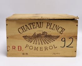 Five bottles of Chateau Plince Pomerol 1992, OWC.