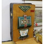 A Rotina mechanical slot machine, circa 1958 'Penny Slot Machine', 36cm x 72cm