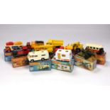 Eleven boxed Matchbox Superfast 1-75 New series diecast vehicles, Including: 11; Car Transporter,