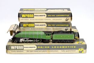 Four boxed Wren Railways 00 gauge locomotives; an LNER Class A4, Golden Eagle 4482 (W2209), a