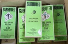 Eleven boxed Subbuteo table football teams, including; Blackpool, Exeter, Queens Park Rangers,