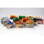 Twelve boxed Matchbox Superfast 1-75 New series diecast vehicles, including: 5; U.S. Mail jeep, 8;