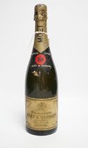 A bottle of Moet et Chandon champagne