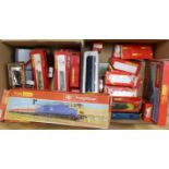 Two boxes of 00 gauge model railway by Hornby Railways, Mainline, Lima, Tri-ang, etc. including