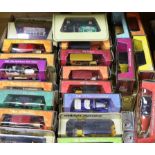 A collection of boxed Matchbox Models of Yesteryear (94 vehicles) in a variety of era boxes,